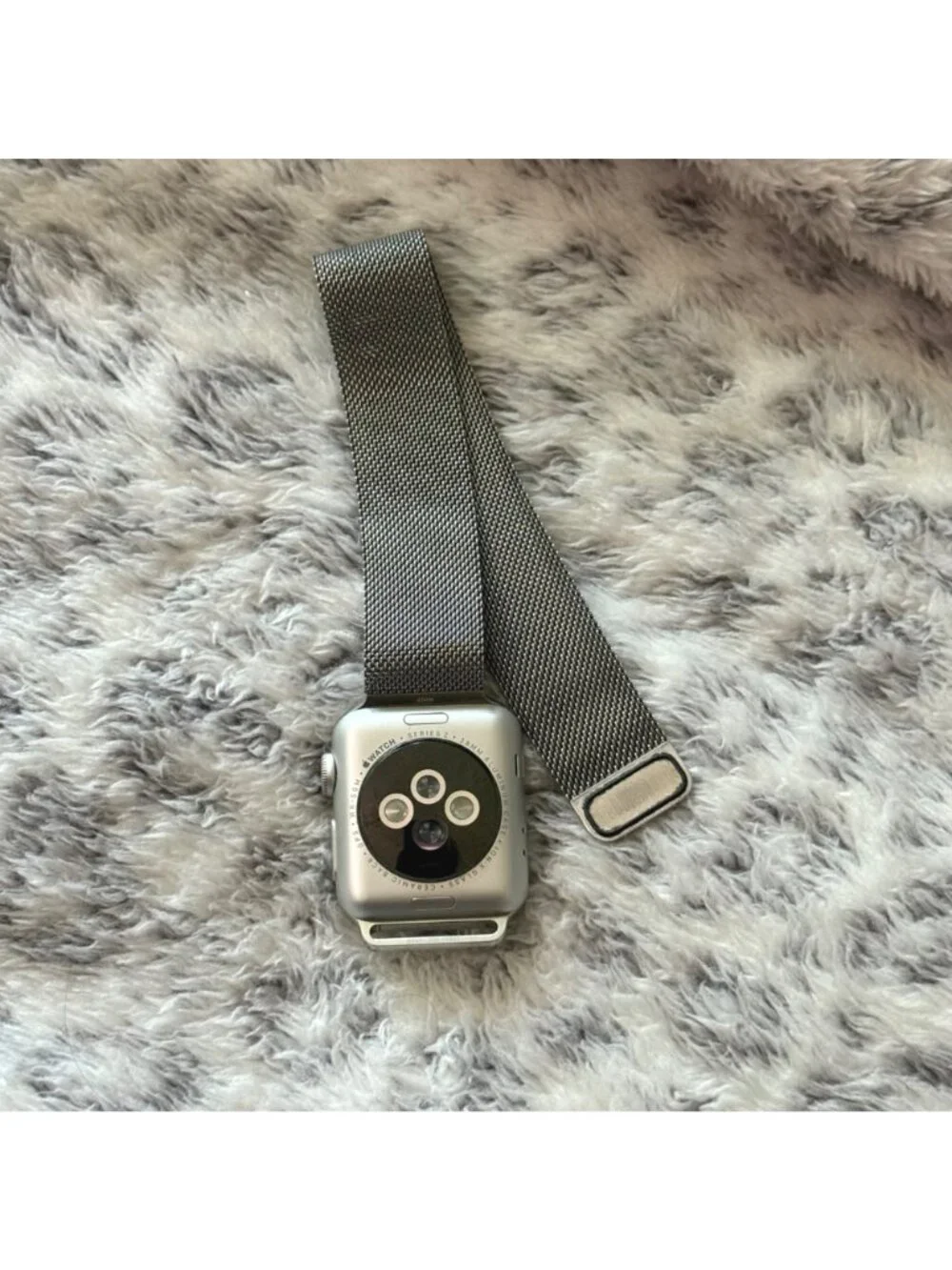 Apple Watch Series 2 with Stainless Mesh Milanese Loop Adjustable Band